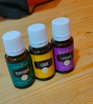 PROMO young living paket peppermint lemon lavender 15ml minyak esensial YLEO