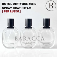 Botol Parfum Diptyque 30ML Drat Hitam - Botol Parfum Oval 30ML - Botol