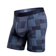 BN3TH BREATHE Men's Blue Puzzle Classic Long Version Tencel Series Canada 3D Body Pouch Underwear M1