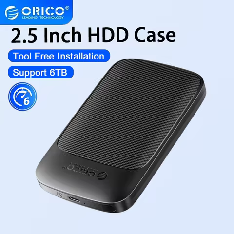 ORICO External 2.5'' HDD Enclosure Hard Drive Case 6Gbps USB3.1 Type-C to SATA For SSD Disk HDD Box 