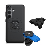Quad Lock Motorcycle Mirror Phone Mount Kit with Vibration Dampener and Galaxy MAG Case