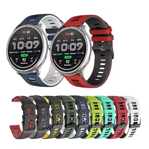 Fashion Silicone Strap Band For Huami Amazfit Active 2 / GTS 2-3-4-mini / Bip 3 / S / U