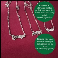 Name necklace, titanium necklace, name necklace, custom name necklace