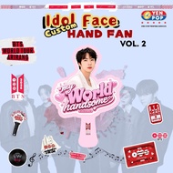 BTS - FAN VOL 2 IDOL K-POP I BTS CONCERT FAN I IDOL FACE CUSTOM HAND FAN BTS CUSTOM PREMIUM IMPRABOA