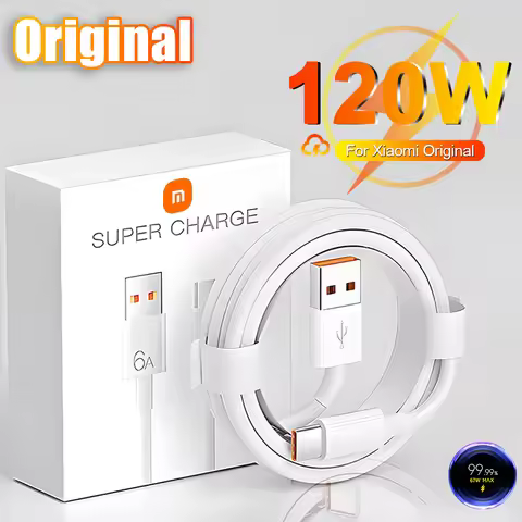 Original For Xiaomi 120W USB Type C Cable Tipo 6A 67W Turbo Fast Charging Mi 14 13 12 11 Ultra 13T P
