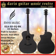 Enya EGA-X0 EQ Black Acoustic Guitar  41 Inch FREE Bag, Tuner, strap, Capo Pick pickcase cable