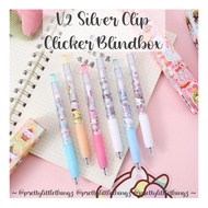 * SG READY STOCK * Sanrio V2 Silver Clip Clicker Pen Blindbox (Hello Kitty, Melody, Little Twin Stars, Pompom) &lt; SRB9 &gt;