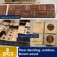 SG Home Mall ikea 9pcs Floor decking, outdoorstained artificial grass outdoor DIY Decking Panel Tiles