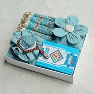 Mahar Seperangkat Alat Sholat Mukena Katun Sajadah Tebal Lengkap | Kado Muslimah | Hampers Alat Shol