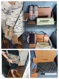 ✅全套包裝✅有開箱片❤️聖誕禮物優惠❤️店主自留款🙋🏻‍♀️ Burberry vintage經典格仔皮革復古手機袋phone bag/clutch bag  手提包 /card holder/bri