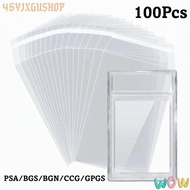 45YJXGUSHOP 100 Sheets PSA BGS Card Brick Film, Durable Transparent PSA BGS Slab Sleeve,  Waterproof