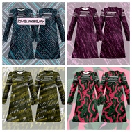 Jersey Muslimah Blouse Murah Plus Size Baju Jersey Labuh Jersey Muslimah Batik Baju Sukan Muslimah D