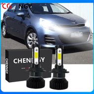 สำหรับKia Rio UB 2016 2015 2014 2013 (ไฟหน้า) -ด้านหน้าH7 LEDไฟหน้าหลอดไฟชุดแปลง 6000K 12V-32Vสีขาวจ