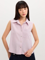 [Pomelo] เสื้อแขนกุดลายทาง / Sleeveless Striped Shirt