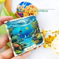 Oceania Australia New Zealand 2D Ceramic Fridge Magnet Travel Souvenir Gift