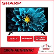 Sharp 60 Inch 4K UHD Android Smart Internet LED TV DVB-T2 4TC60DK1X