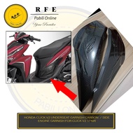 HONDA CLICK V2 UNDERSEAT GARNISH CARBON  / SIDE ENGINE GARNISH FOR CLICK V2 1PAIR By RFE
