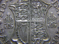 1932年英國(United Kingdom)皇家國徽半克郎(Half Crown Silver)銀幣(英皇佐治五世King George V像)