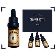 Dropper Bottle Amber Glass 15ml