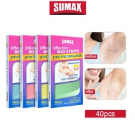 【𝗠'𝗦𝗜𝗔 𝗦𝗛𝗜𝗣 𝗢𝗨𝗧 𝟮𝟰𝗛𝗥𝗦】The LadyStreet 40pcs SUMAX Hair Remover Wax Strips Hair Removal Patch Depilato