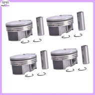 4pcs G4KH Engine Pistons & Rings 234102G400 For Hyundai Sonata Kia Optima 2011-2013 2.0L Turbo Car A