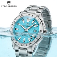 PAGANI DESIGN New GMT Mens Mechanical Watches 100M Waterproof Clock Sapphire Glass Automatic Men Wat