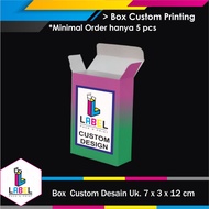 BOX UK. 7 x 3 x 12 (CM) CUSTOM FULL PRINT DESIGN