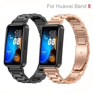 ETXNew Stainless Steel Band For Huawei Band 8 Women Men Metal Watch Bracelet Strap For Huawei Band 8 Replacement