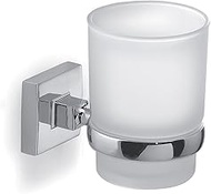 Gedy G-Pukhet Toothbrush Holder, Chrome Colour, Stainless Steel and Chrome Components, 2 Year Warran