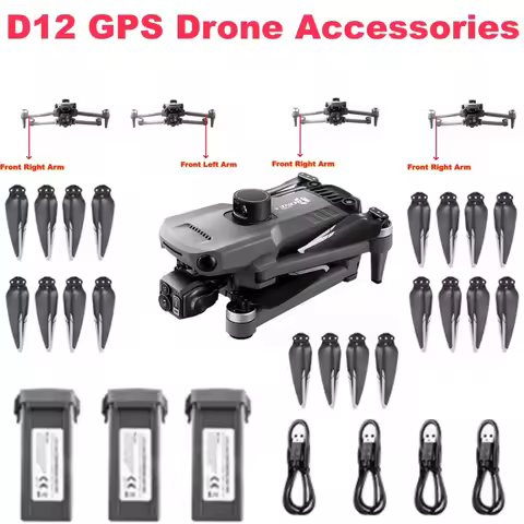 D12 GPS Brushless Remote Control RC Quadcopter Drone Spare Parts Accessories 11.4V 4500Mah Battery P