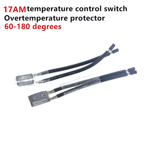 1/2/5/10PCS 17AM 60-180C 17AM019A5 Normally Closed 10A Overheat Protector Motor Power Temperature Sw