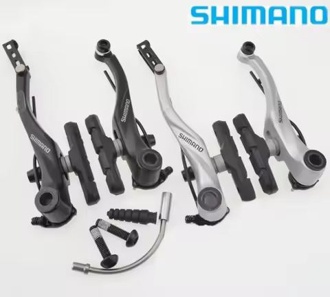 Shimano T4000 Alivio Linear V-Brake Bicycle Brake BR-T4000 Upgraded BR-M422 Black / Silver Front / R