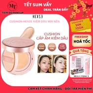[CORE INCLUDED] Cushion HEXZE long-lasting oil-control moisturizer, glossy liquid powder, thin and l