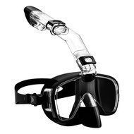 Snorkel Mask Foldable Diving Mask Set with System and Camera Mount Anti-Fog Professional Snorkeling 