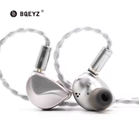 BQEYZ Winter Earphone PZT Bone Conduction Dynamic Driver In-Ear Monitor Wired Earbud with Detachable