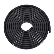 uxcell 10Ft/3Meters Edge Trim U Seal Extrusion Black U Channel Edge Protector PVC Plastic W Iron She