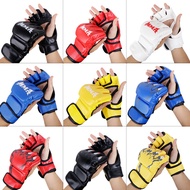 MMA Sanda Boxing Gloves Fighting Gloves UFC Punching Bag Half Finger Gloves