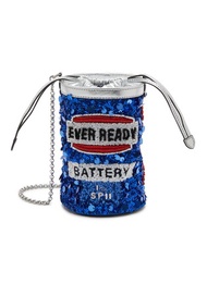 ANYA HINDMARCH MINI EVER READY SEQUINED RECYCLED SATIN BUCKET BAG