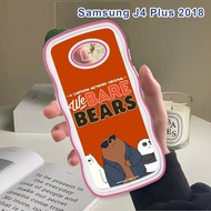 (Wave Case) For Samsung Galaxy J4 Plus 2018 J7 Prime J7 Pro 2017 J2 Pro 2018 J2 Prime Casing Cartoon (Bears) Shockproof Phone Softcase Full Cover Camera Protection Cases