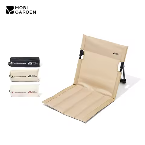 MOBI GARDEN Camping Folding Back Chair Backrest Seat Portable Picnic Indoor Outdoor