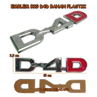 D4D D4 D Emblem Thick chrome Plastic Material Italian Emblem