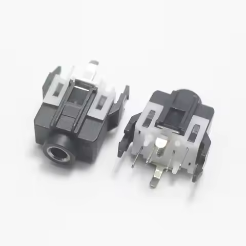 4PCS 3.5mm Female Audio Connector PJ-334A DIP 7Pin Stereo Headphone Jack for MP3 MP4 MP5