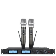 UHF FM One for Two Wireless Microphone Family K Song Entertainment KTV Metal Handheld Microphone Wir