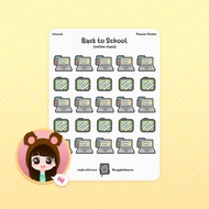Planner Journal Sticker Icon - Back To School Online Class Stickers