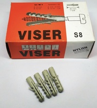 Viser Fisher Tembok Beton Tutup Sekrup S8