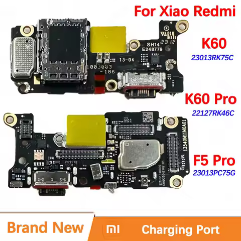 100% Brand New Original Charging Port For Xiaomi Redmi K60 Pro Quick Fast USB Charger Dock Board Con