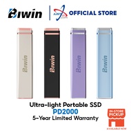 BIWIN PD2000 1TB ULTRA-LIGHT PORTABLE SSD - BLUE / BLACK / GOLDEN / PURPLE