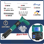 Manual Steel Nail Gun Cordless（20 Free Nails)Tufting Gun Rivet Gun Tool Ceiling Artifact Concrete Wall Fastening tool