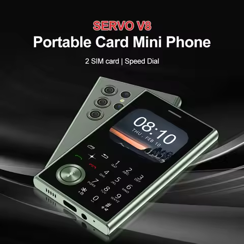 SERVO V8 Dual SIM Fashionable Button Mini Mobile Phone 2G GSM Speed Dial Magic Voice Portable Featur