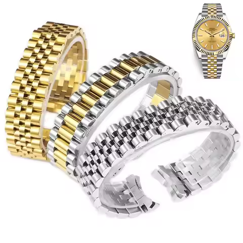 Watch Band For Rolex DATEJUST DAY-DATE OYSTERPERTUAL DATE 904 Stainless Steel Watch Accessories Stra